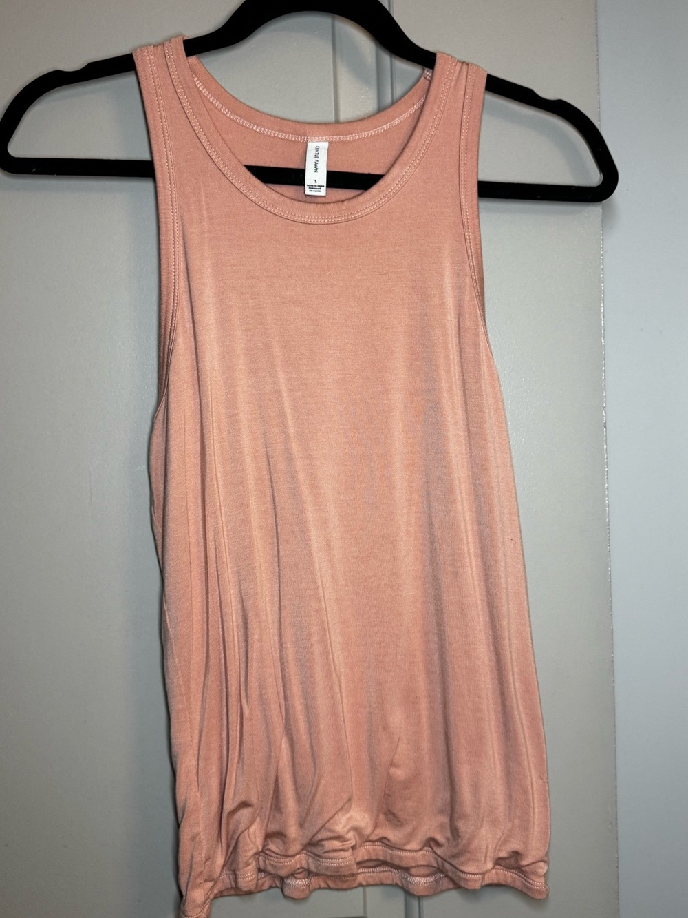 Gentle Fawn Peach Ribbed Sleeveless Tank